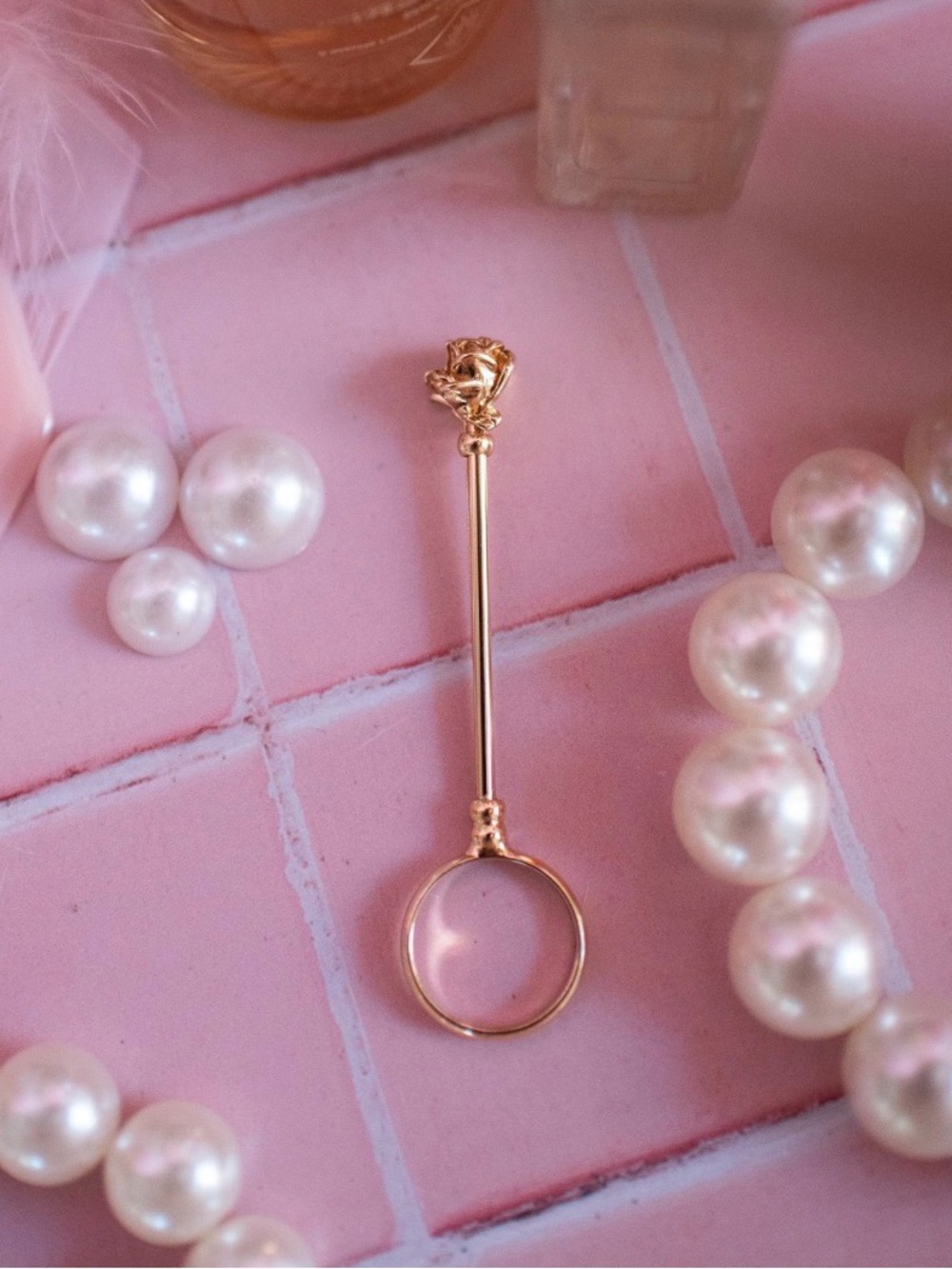 Rose Gold Joint Ring Holder